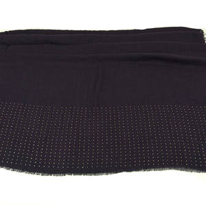 وشاح حجاب قطني فيسكوز سادة مجعد من المورد المصنع مع أحجار الراين وبريق مجعد، حجاب إسلامي صلب - Product Image 5