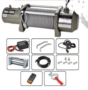 Cable automático impermeable con Control remoto de alta velocidad que tira potente <span class=keywords><strong>4x4</strong></span> todoterreno advertencia 12V 12000LB 13000LB <span class=keywords><strong>cabrestante</strong></span> eléctrico - Product Image 3