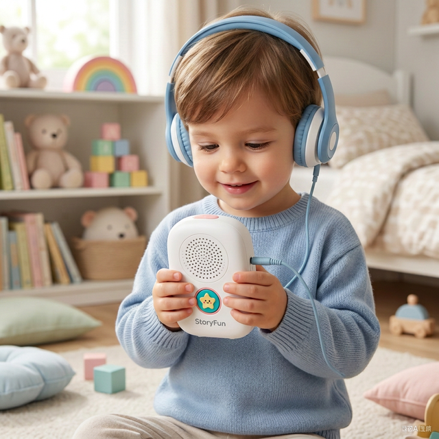 Manufacturer Story Player High Quality Speaker ABS Material NFC Wireless Story Device Like Tonie and Yoto Player with Headphone
