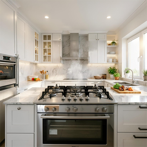 เตาแก๊สแบบประหยัดพลังงาน ทนทาน ทำจากสแตนเลส กันน้ำ เตาแก๊ส 5 หัว สำหรับใช้ในครัวเรือน รับประกัน 1 ปี - Product Image 1