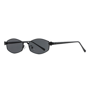 Nuevo estilo de gafas de sol con montura pequeña de metal para mujer, protección UV400, borde poligonal, ligeras, a la moda, tipo 3 - Product Image 6