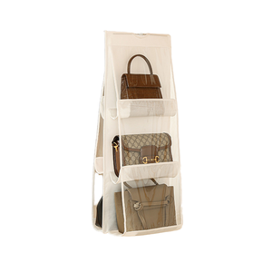 Gran oferta, organizador funcional, bolsa de almacenamiento colgante plegable de 6 bolsillos y 8 bolsillos <span class=keywords><strong>para</strong></span> <span class=keywords><strong>armario</strong></span>, bolsos, <span class=keywords><strong>zapatos</strong></span>, monedero, ropa - Product Image 4