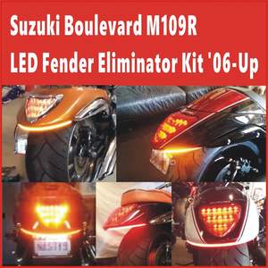 Barra de soporte eliminador de guardabarros trasero de motocicleta, luz LED secuencial de señal de giro para Suzuki, M109R, M90, 06-up - Product Image 5