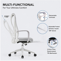 Chaise de bureau en maille plastique avec support lombaire, chaise de bureau ergonomique pour table de travail