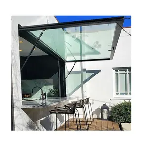 Intercalaires en verre trempé, fenêtres pour auvent en aluminium, standard européen