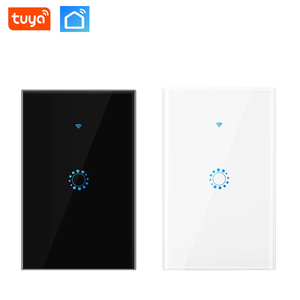 Interruptor de luz bidireccional Control remoto WiFi 1/2/3Gang Interruptor de luz inteligente Tuya estándar de EE. UU. Material de vidrio de 2 vías 50/60HZ - Product Image 1