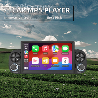 Nouveauté : Lecteur multimédia vidéo portable MP5 pour voiture 7 pouces, écran tactile USB, Carplay sans fil, Android Auto, tuner radio, tableau de bord
