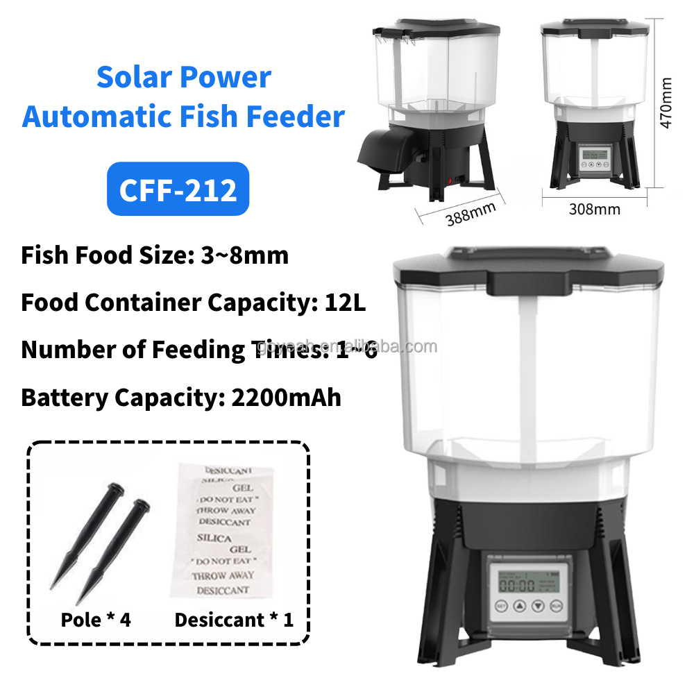 CFF-212 (Solar Powered Automatic Fish Feeder)
