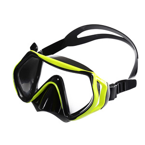 Diving Mask Framed Two <b>Windows</b> 4.0mm Tempered Glass PVC Adult Universal Snorkeling Water Sports Anti Fog Waterproof Adjustable - Product Image 3