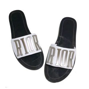 YESTEEM Nuovi Arrivi Estivi: <span class=keywords><strong>Sandali</strong></span> Donna Trendy in Pelle con Scritta Metallica, Eleganti e Comodi Slip-on per il Tempo Libero all'Aperto - Product Image 5