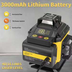 Niveau laser vert 4D 16 lignes à auto-nivellement 360° horizontal et vertical avec trépied réglable – <span class=keywords><strong>Prix</strong></span> usine OEM - Product Image 5