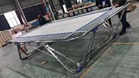 Trampolín de Competición de Alta Calidad Aprobado por la FIG, Marco de 518x305x115 cm, Trampolín Rectangular, Trampolín de Gimnasia