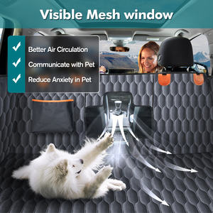 Housse de siège de voiture de luxe en tissu Oxford 600D imperméable et écologique pour chien avec motif à carreaux pour SUV et voitures Accessoire de voyage pour animaux de compagnie - Product Image 4