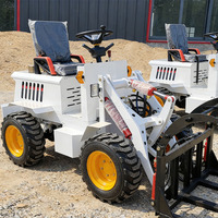 Minicargadora de Alta Calidad de 400 Kg - 500 Kg, Cargadora Eléctrica Pequeña de 0.5 Toneladas, 1 Tonelada, 2 Toneladas, Precio de Proveedor
