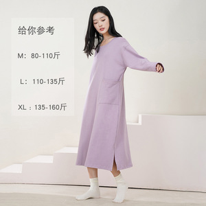 Chemise de nuit de maternité pour la salle d'accouchement, vêtements post-partum automne-hiver, pyjama non contraignant, ample, épais - Product Image 3