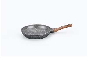 Ensemble de poêles classiques en aluminium gris antiadhésives, saines et sûres, compatibles avec les plaques à induction, logo personnalisé, matériau en granit pour la cuisine à domicile - Product Image 6