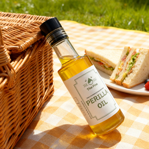 Vàng Hàn Quốc Tía Tô Dầu 180Ml Lạnh Ép Nướng Tự Nhiên Cao Cấp Không Biến Đổi Gen Dầu Tinh Khiết Cho Nấu Ăn Salad & Công Thức Nấu Ăn - Product Image 1