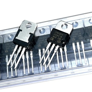 Régulateur de tension à trois bornes L7812CV 12V TO-220, boîtier en aluminium, monophasé DC - Product Image 1