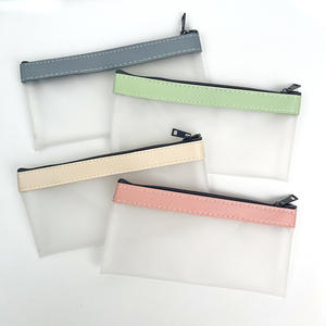 Estuche de bolígrafo mate transparente con pegamento de gelatina de diseño simple con cinturón de mano portátil - Product Image 6