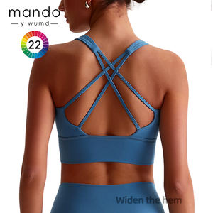 <span class=keywords><strong>Soutien</strong></span>-<span class=keywords><strong>Gorge</strong></span> de <span class=keywords><strong>Sport</strong></span> Femme à Fort Maintien, Personnalisable avec Logo, Continuously Populaire, 75% Nylon 25% Spandex, Ourlet Large, pour Gym et Yoga - Product Image 1