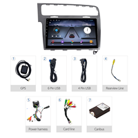 Meihua Écran Android de haute qualité, GPS, stéréo, décoration de tableau de bord de voiture, LHD 2013-2020 Golf 7, accessoires intérieurs, radio DVD