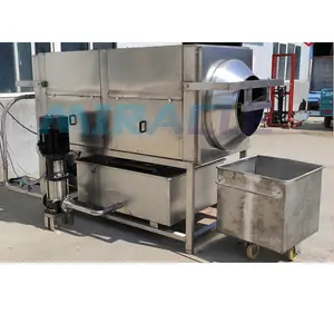 Rotary Drum Type Automatic Pecan Almond Skin Washing Machine Walnut Skin Peeling Washing Machine