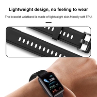 Montre connectée 116 Plus, bracelet le plus populaire, montre de fitness avec mesure de la pression artérielle, comptage des pas, rappel de fréquence cardiaque