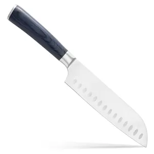 Santoku-cuchillo de cocina japonés de acero al carbono, 1,4116