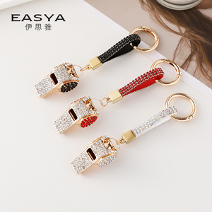 Phổ biến còi hợp kim móc chìa khóa thời trang phim hoạt hình kim loại vòng chìa khóa sáng tạo 3D hình dạng túi trang trí món quà độc đáo giữ đồng xu - Product Image 5