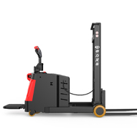 Gerbeur électrique compact EP 2T avec commande à la poste, mât bi-étages, batterie plomb-acide, palans électriques OEM, plateforme élévatrice, chariot élévateur