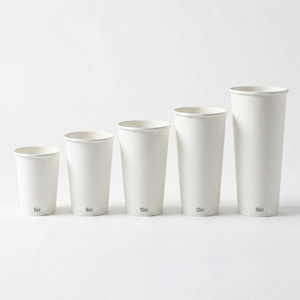 Vasos de Papel Desechables de Pared Simple para Bebidas Calientes y Frías, Recubiertos con PE de Grado Alimenticio, para Café, Té, para Cafeterías y Restaurantes - Product Image 2