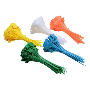 Marker nylon66 cable ties maker plastic tie with label