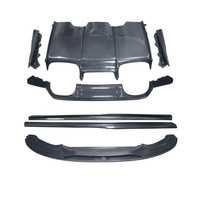 Kit de carrosserie de conversion pour BMW F80 M3 F82 M4 2014-2020 en fibre de carbone : Lame avant, diffuseur arrière, jupes latérales