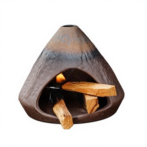 Encensoir en céramique transfrontalier pour brûler l'<span class=keywords><strong>encens</strong></span>, avec plateau pour bois sacré du Pérou, <span class=keywords><strong>sauge</strong></span> et cèdre, pour cheminée d'<span class=keywords><strong>encens</strong></span>, décorations d'intérieur - Product Image 1
