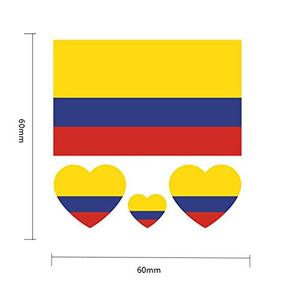 Copa del Mundo de Top 32 naciones Unidas pequeño cuerpo cara pegatina bandera de la nación <span class=keywords><strong>tatuaje</strong></span> temporal pegatinas Columbia - Product Image 1