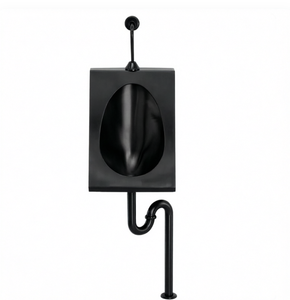 <span class=keywords><strong>Urinoir</strong></span> mural en acier inoxydable 304, équipement de toilettes commerciales, anti-odeur, siphon en S, moderne, noir et argent, pour bars et KTV - Product Image 1