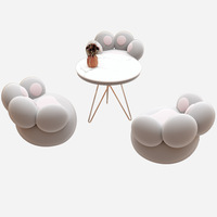 Canapé paresseux en forme de patte de chat, chaise individuelle mignonne de dessin animé, fauteuil de sol en peluche douce pour la maison, la chambre, le salon, couleur personnalisable