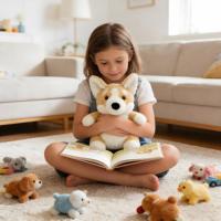 Jelly Catt Betty Corgi – Jouets en peluche pour chien, jouets doux de haute qualité, animaux en peluche mignons de taille moyenne, poupées parfaites pour un cadeau d'anniversaire