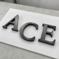 Enseigne lumineuse 3D personnalisée en acier inoxydable et acrylique, étanche IP65, à fixation murale pour centre commercial, hôpital, gare routière