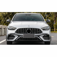 Pièces automobiles YUNZ pour Mercedes-Benz Classe C W205 Kit carrosserie de mise à niveau W206 C63 Pare-chocs avant/arrière à fixation par boulons Grille Pièces extérieures