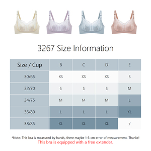 5A estándar al por mayor EE. UU. Tamaño 30 32 34 36 38 Sexy encaje inalámbrico frente abierto maternidad mujeres lactancia Sujetador con relleno fijo - Product Image 5