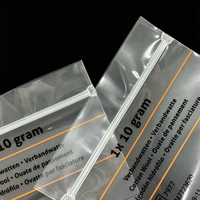 Sac de rangement pour petits bijoux, montres et colliers, réutilisable, transparent givré, imperméable, imprimé en héliogravure, avec fermeture éclair coulissante, taille personnalisable