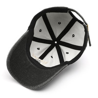 Monograma desgastado lavado, gorras deportivas con protección solar para viajar, gorras de béisbol con logotipo bordado personalizado