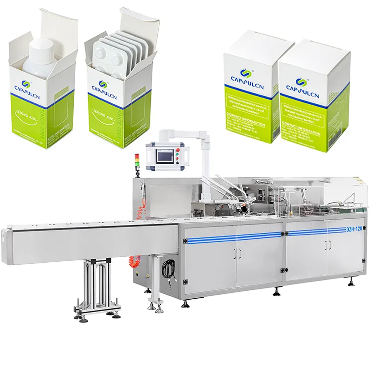 DZH-120 Small Carton Case Box Packing Automatic Pill Eye Drop Bottle And Ointment Tube Boxes Cartoning Machine