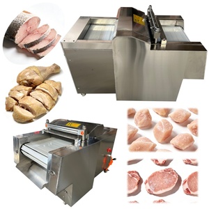 Súper Rendimiento 	 Máquina Cortadora de Carne 	 Máquina para Cortar Filetes de Carne Congelada de Res, <span class=keywords><strong>Pollo</strong></span> y Pescado 	 Máquina Cortadora de Carne de Cabra en Cubos, para Pescado - Product Image 3