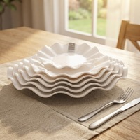 Assiettes en mélamine blanches de qualité supérieure pour restaurant et mariage, prix abordable, fabrication chinoise