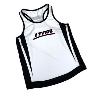 Sports de plein air hauts de course personnalisé Club entraînement sans manches gilet coupe-vent imprimé grande taille printemps vêtements de course ensemble - Product Image 3