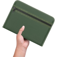 Carpeta de archivos en expansión portátil de 13 bolsillos, organizador de cupones de recibo ignífugo, soporte para billetera, producto de archivo de acordeón pequeño