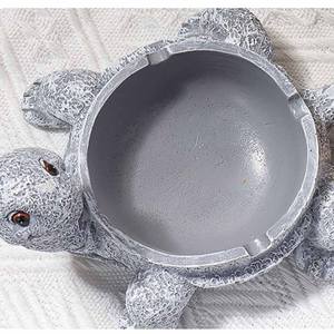 En gros Tortue Ornement De Bureau Cendrier Salon Table Basse Décoration Résine Artisanat Tortue Cendrier - Product Image 4