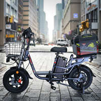 Vélo électrique à emporter livrer de la nourriture vélo électrique avec boîte de coffre avec support de téléphone vélo électrique léger de haute qualité à bas prix